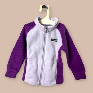 [KID] Columbia Toddler Fleece Zip Jacket 18–24M Purple | Cozy Outdoor Layer